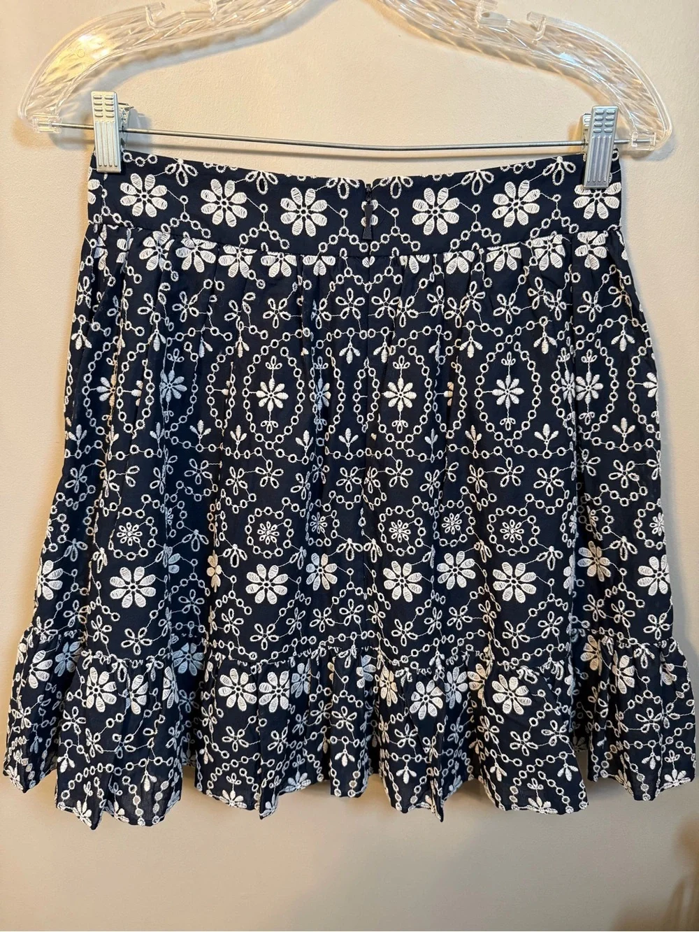 kate spade Navy Shore Thing Eyelet Wrap Skirt